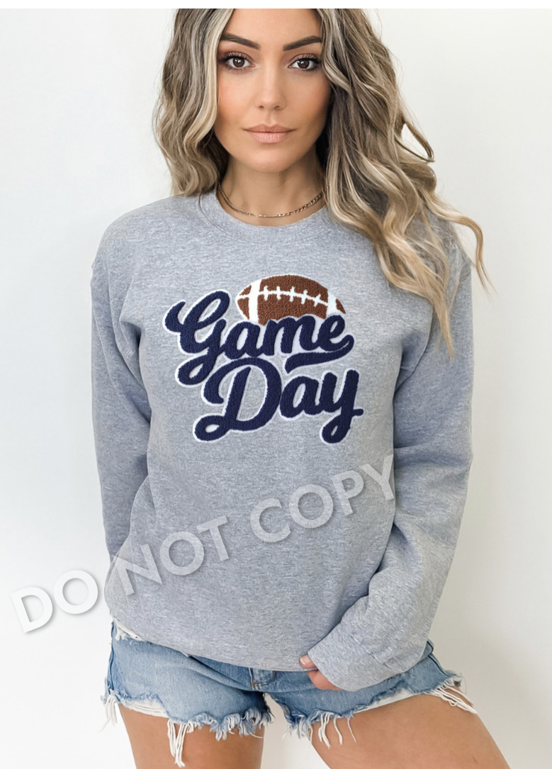 NFL Long Sleeve Charcoal Sweatshirt, Gameday Apparel, Unisex Crewneck  Sweatshirt