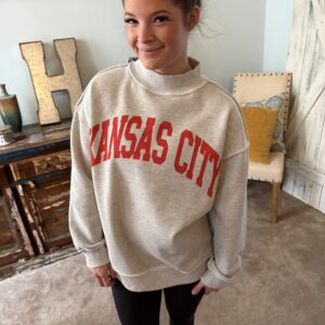 Pre-Order KC Kansas City Mock Neck Reversible Sweatshirt